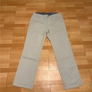AG Adriano Goldschmied Khaki Straight Chinos classic minimalist cotton 33 gray